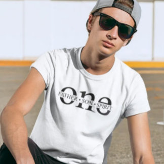 メンズクリスチャンTシャツ – 父、息子、霊'One Tシャツ