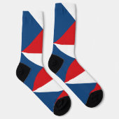 メンズクルーソックスとチェコ国旗 ソックス (右)