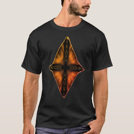 メンズクロスTシャツキリスト教デザイン Tシャツ (正面)