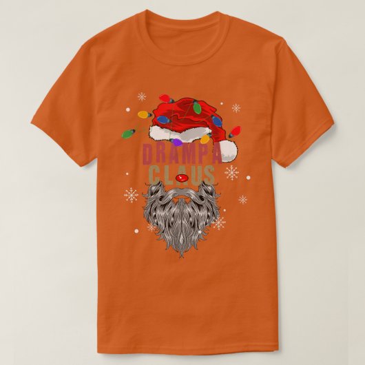 メンズクロース醜いクリスマスサンタとライトグランドパ4 Tシャツ (デザイン正面)