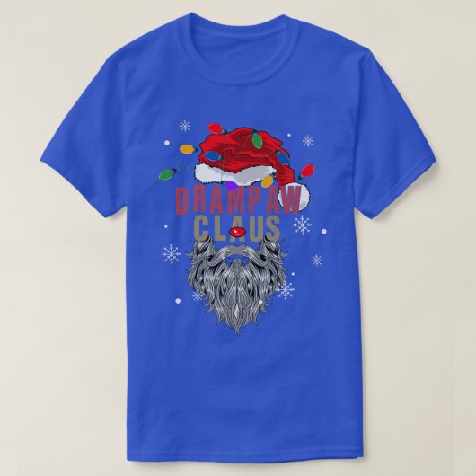メンズクロース醜いクリスマスサンタとライトグランドパ Tシャツ (デザイン正面)