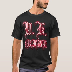 メンズクールなイギリスの汚れ音楽場面暗闇 Tシャツ