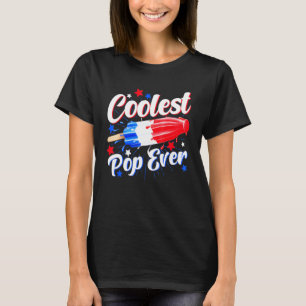 メンズクールエバポップ・アートのーポプシクルレトロ爆弾4th Of J Tシャツ