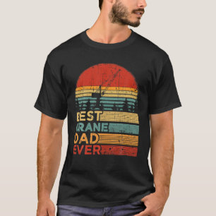 メンズク最高のレーンパパエバおもしろいヴィンテージクレーンファテ Tシャツ