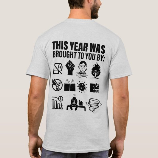 メンズグッドバイ2020 Tシャツ_2 Tシャツ (裏面)