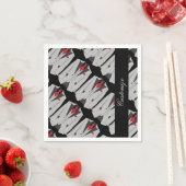 メンズグパーソナライズされたレースーツ&レッドタイナプキンス スタンダードカクテルナプキン (インサイチュ)