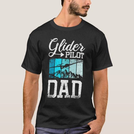 メンズグライダーパイロットパパ Tシャツ (正面)