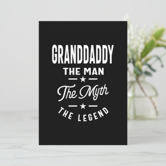 メンズグランドダディ男の神話の伝説 サンキューカード (スタンド正面)