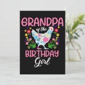 メンズグランドパオブザ誕生日ガールシャツファームシック 招待状 (スタンド正面)