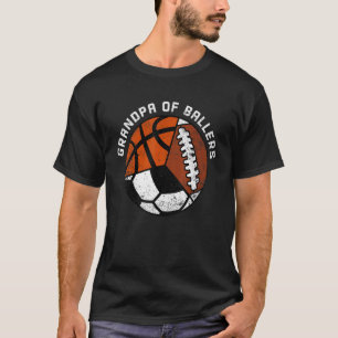 メンズグランドパオブボールサッカーサッカーバスケットボール Tシャツ