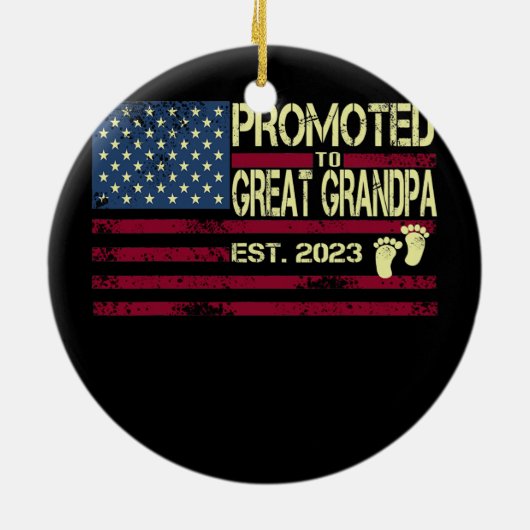 メンズグランドパ素晴らしエスト2023ヴィンテージに昇格 セラミックオーナメント (裏面)