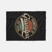 メンズグランドパ2026ニュー祖父ベビーに昇格 フリースブランケット (正面(横))