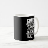 メンズグランパは全てのおじいちゃんおもしろいを知っている コーヒーマグカップ (正面右)