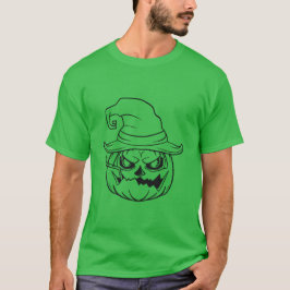 メンズグリーンハロウィンTシャツ Tシャツ