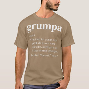 メンズグルパ定義名おもしろい詞じいちゃん定義 Tシャツ