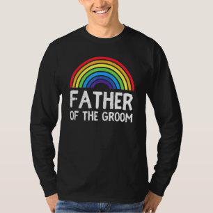 メンズグルームの結婚Lgbtパパゲイ学士の父 Tシャツ