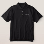 メンズグルームクラシックポロシャツ<br><div class="desc">新郎クラシックのポロシャツは白い刺繍の文字で黒で示されている。こカスタマイズの品目</div>