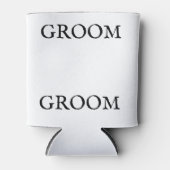 メンズグルームテーマ結婚のトラック用帽子/キャップ 缶クーラー (正面)