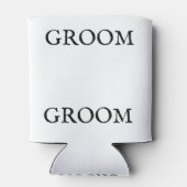 メンズグルームテーマ結婚のトラック用帽子/キャップ 缶クーラー (裏面)