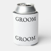 メンズグルームテーマ結婚のトラック用帽子/キャップ 缶クーラー (缶裏面)
