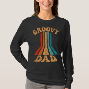 メンズグルーヴィパパ70s美的ノスタルジア1970sレト tシャツ