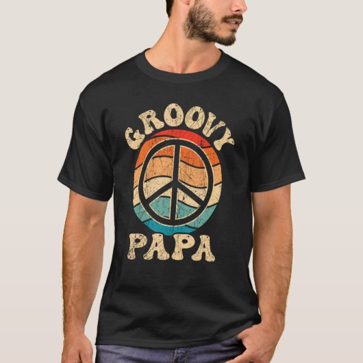 メンズグルーヴィーパパ70s美的ノスタルジア1970s Re Tシャツ (正面)