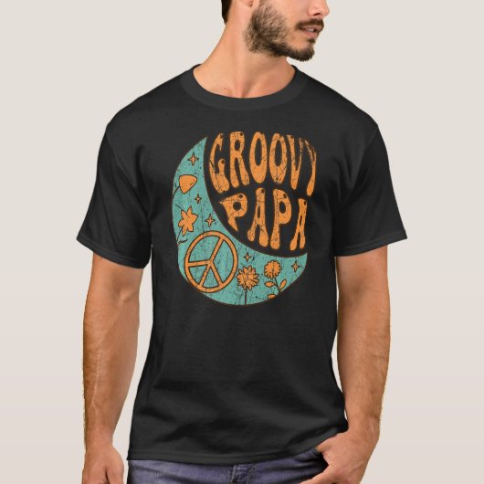 メンズグルーヴィーパパ70s美的ノスタルジア1970s Re Tシャツ (正面)