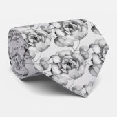 メンズグレイバラボタニカルタイ ネクタイ (ロール)