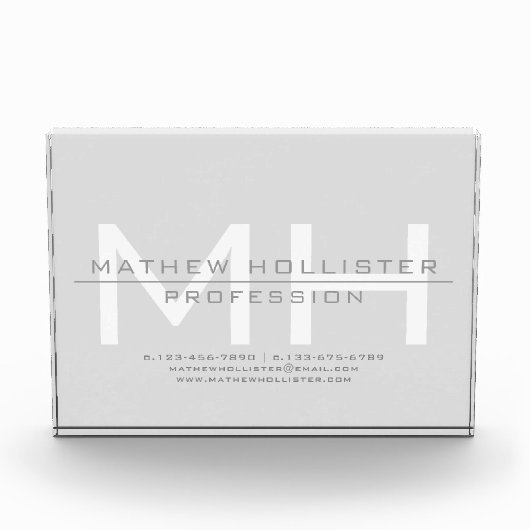 メンズグレモノグラムのイ・ビジネス フォトブロック (正面)