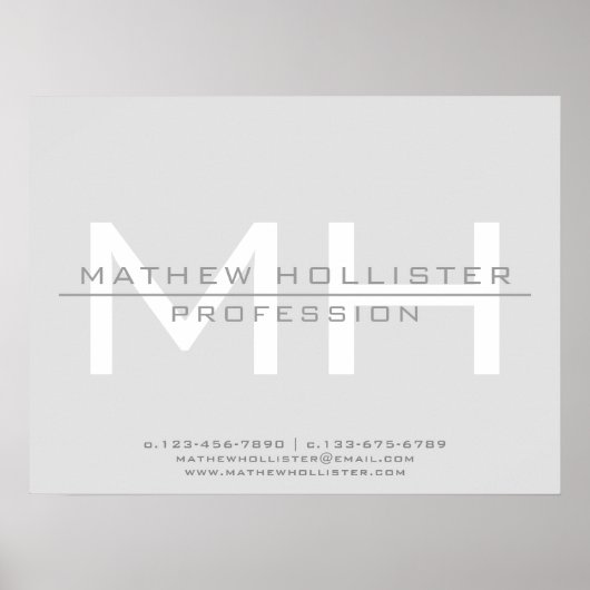 メンズグレモノグラムのイ・ビジネス ポスター (正面)