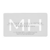 メンズグレモノグラムのイ・ビジネス ラベル (正面)