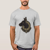 メンズグレーのティーシャツ Tシャツ (正面)