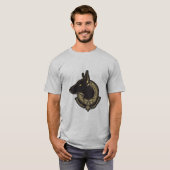 メンズグレーのティーシャツ Tシャツ (正面フル)