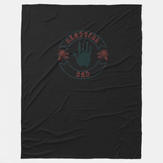 メンズグレートパパヴィンテージTシャツ フリースブランケット (正面)