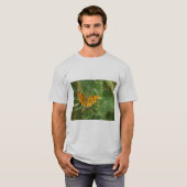 メンズグレーバタフライ Tシャツ (正面フル)