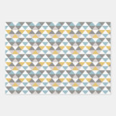 メンズグレー金ゴールドブルーセット3 ラッピングペーパーシート (正面2)