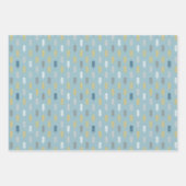 メンズグレー金ゴールドブルーセット3 ラッピングペーパーシート (正面)