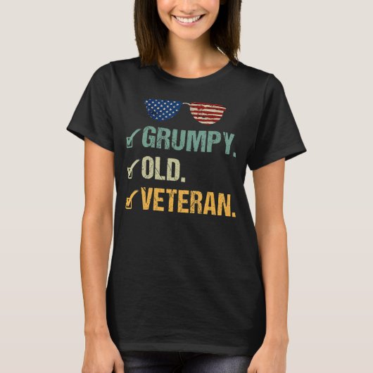 メンズグンピー古い退役軍人退役軍人娘退役軍人 Tシャツ (正面)