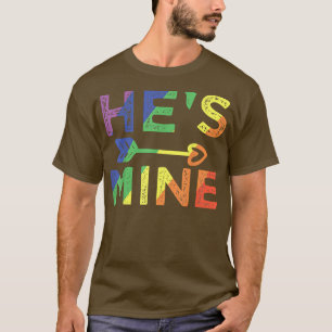 メンズゲイカップル彼は私のLGBTプライド Tシャツ