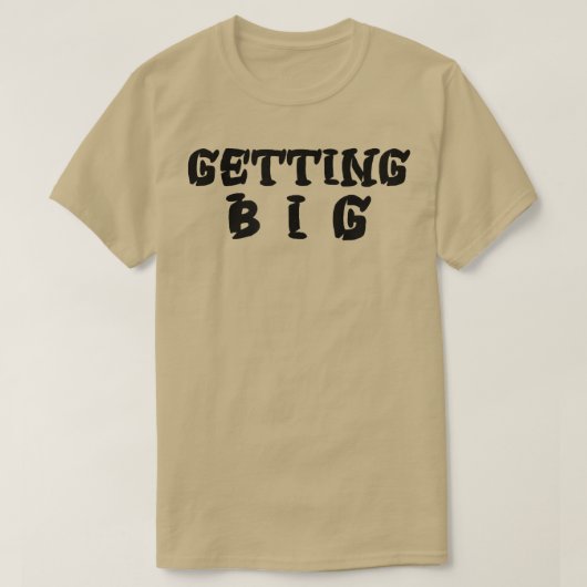 メンズゲッチングビッグジムフィットネストレーニングボディビル Tシャツ (デザイン正面)