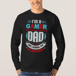 メンズゲーマーパパのような通常のパパビデオゲーム父親 Tシャツ