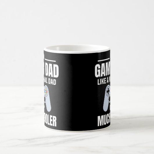 メンズゲーマーパパのような通常のパパ – ビデオゲームの怒り コーヒーマグカップ (中央)
