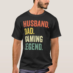 メンズゲーマーパパ夫パパビデオゲームレジェンドファテ Tシャツ