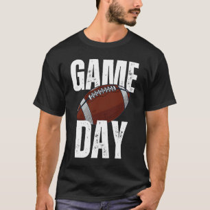 メンズゲームデイサッカーファンタジーラグビーボールサッカー Tシャツ