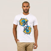 メンズコイの静けさのティー Tシャツ (正面フル)