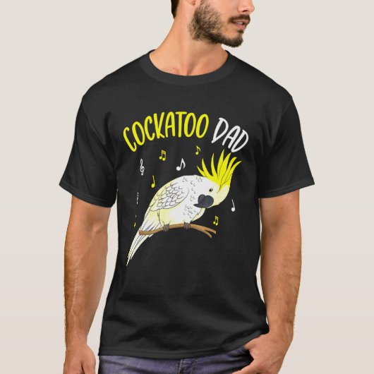 メンズコカトゥーパパオウム鳥メンズ Tシャツ (正面)