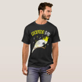 メンズコカトゥーパパオウム鳥メンズ Tシャツ (正面フル)