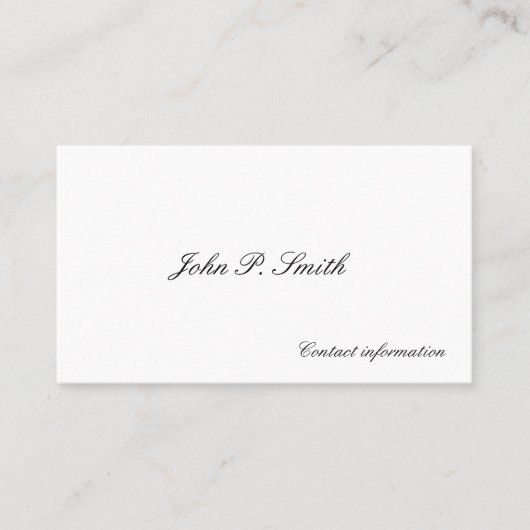 メンズコービクトリアンリングカード コーリングカード (正面)