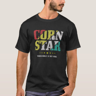 メンズコーンスターユアホールマイゴールコーンホールおもしろい Tシャツ
