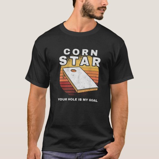 メンズコーンスターユアホールマイゴールコーンホール Tシャツ (正面)